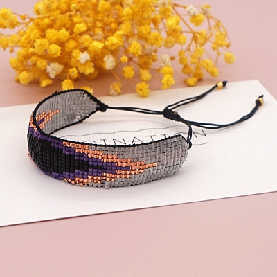 Miyuki Seed Braided Bead Bracelet BJEW-P269-05E-1