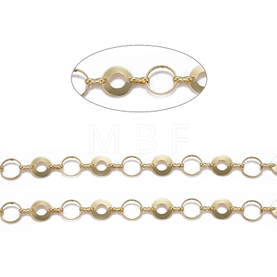 Brass Donut Link & Ring Link Chains CHC-I036-03G-1