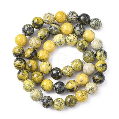 Natural Yellow Turquoise(Jasper) Beads Strands GSR007-1