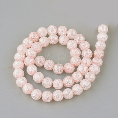 Synthetic Crackle Quartz Beads Strands X-GLAA-S134-8mm-01-1