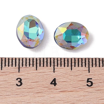 Glass Rhinestone Cabochons RGLA-L029-02A-BBLA-1