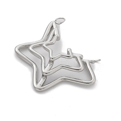 304 Stainless Steel Pendants STAS-L281-009P-1