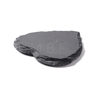 Natural Black Stone Cup Mat AJEW-G036-02-1