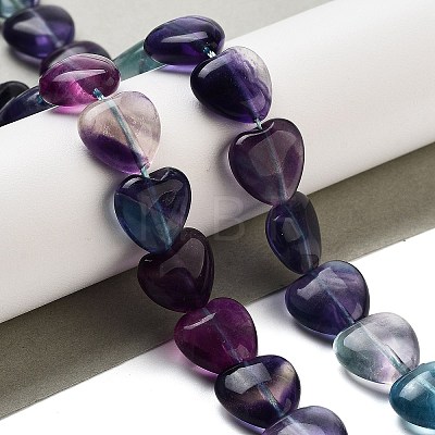 Natural Colorful Fluorite Beads Strands G-H051-A01-01-1