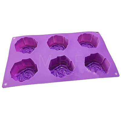 DIY Food Grade Silicone Rose Molds PW-WG46412-01-1