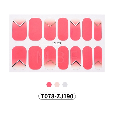 Full Wraps Nail Polish Stickers MRMJ-T078-ZJ190-1