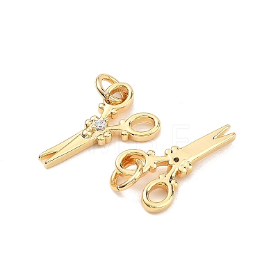 SHEGRACE Brass Micro Pave Clear Cubic Zirconia Pendants XGRQ2C859-403G-1
