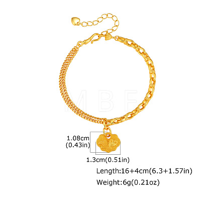 Brass Charm Bracelets WG1C1D2-01-1