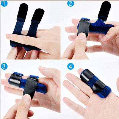 Adjustable Finger Fracture Fixation Splint AJEW-WH0239-94F-1