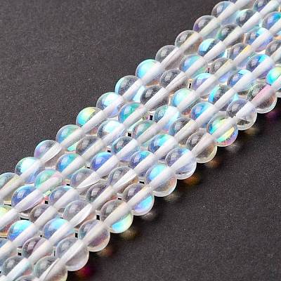 Synthetic Moonstone Beads Strands G-E573-02A-14-1