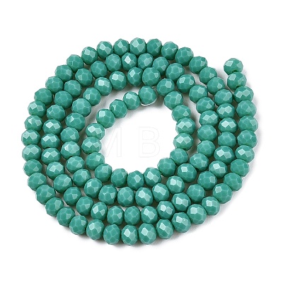 Opaque Solid Color Imitation Jade Glass Beads Strands EGLA-A044-P4mm-D31-1