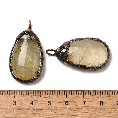 Natural Prehnite Pendants G-K381-05R-03-1