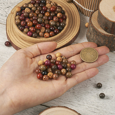 200Pcs 20 Styles Wood Beads WOOD-TA0001-79-1