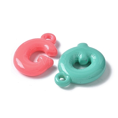 Opaque Acrylic Pendants MACR-F082-01-1