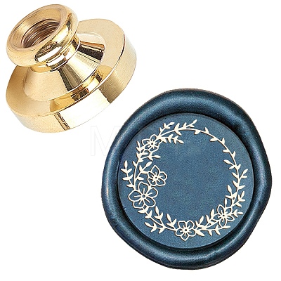 Wax Seal Brass Stamp Head AJEW-WH0209-561-1