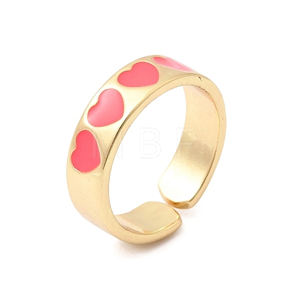 Brass Cuff Open Rings RJEW-C164-01A-G-1