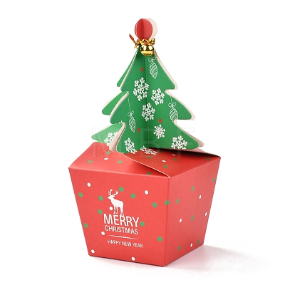 Christmas Theme Paper Fold Gift Boxes CON-G012-02B-1