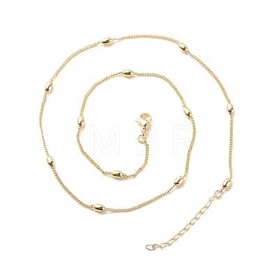 Brass Satellite Chains Necklace for Women NJEW-P265-17G-1