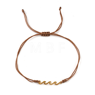 Stainless Steel Wavy Link Bracelets LN0693-5-1