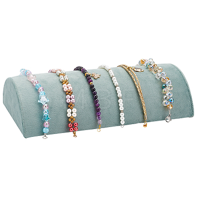 Velvet Bracelet Organizer Display Stands BDIS-WH0006-008-1
