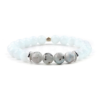 Natural Moonstone Beaded Bracelet - Handmade Gemstone Jewelry for Women ST1909907-1