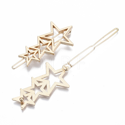 Alloy Hollow Geometric Hair Pin X-PHAR-N005-006G-1