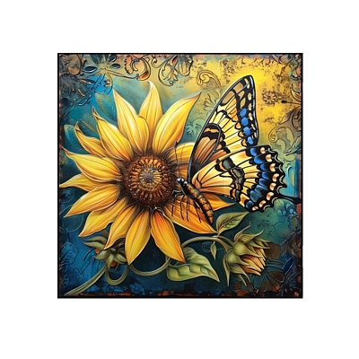 Flower with Butterfly DIY Diamond Painting Kit PW-WGD895E-01-1