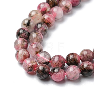 Natural Rhodonite Beads Strands G-C029-04B-1