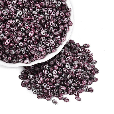 Picasso Glass Seed Beads GL-N001-02E-1