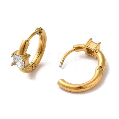 Golden 304 Stainless Steel Hoop Earrings EJEW-K271-01A-G-1