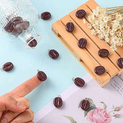 Imitation Food Resin Pendants RESI-CJC0019-32P-1