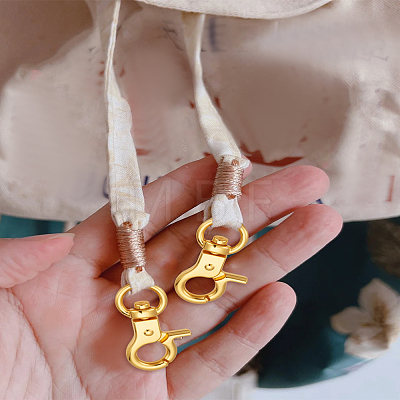 4Pcs 2 Colors Zinc Alloy Swivel Clasps FIND-LP0008-14-1