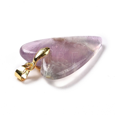 Natural Fluorite Pendants X-G-E570-01G-01-1