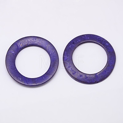 Dyed Wood Jewelry Findings Coconut Linking Rings COCO-O006A-M-1