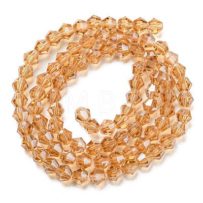 Transparent Electroplate Glass Beads Strands LS-EGLA-A039-T4mm-A18-1