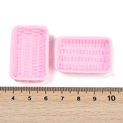 Rattan Basket Resin Cabochons RESI-Q014-07J-1