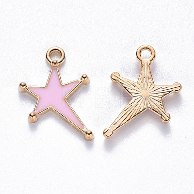 Alloy Enamel Pendants ENAM-S121-026B-1