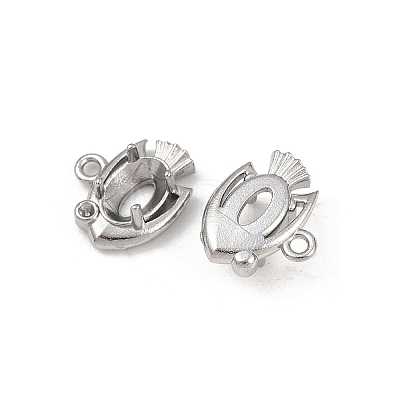 304 Stainless Steel Pendant Cabochon Settings STAS-G356-07P-03-1