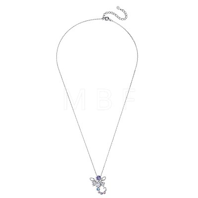 Austrian Crystal Pendant Necklaces NJEW-BB34127-F-1