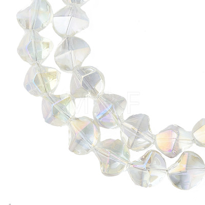 Electroplate Glass Beads Strands EGLA-N008-019-D03-1