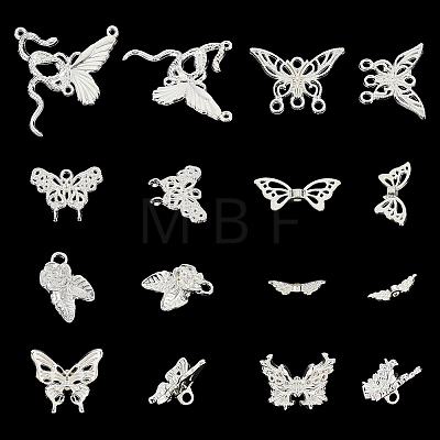 80Pcs 8 Styles DIY Butterfly Jewerly Making Finding Kits FIND-WR0012-21-1