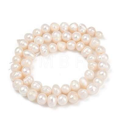 Natural Cultured Freshwater Pearl Beads Strands PEAR-I007-07Y-07A-1