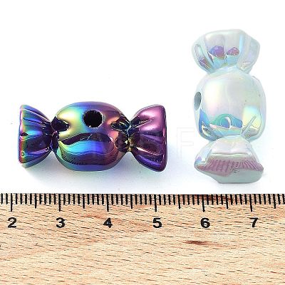 UV Plating Acrylic Opaque Beads OACR-Z013-26-1