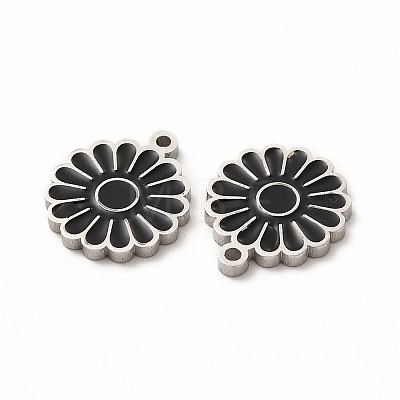 304 Stainless Steel Enamel Charms STAS-F291-03P-03-1