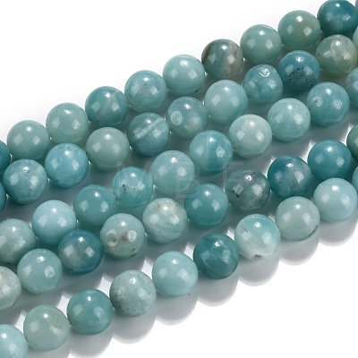 Natural Amazonite Beads Strands Grade A+ G-J388-01-1