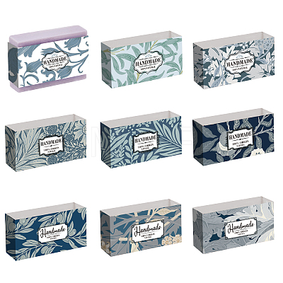   90Pcs 9 Style Rectangle Handmade Soap Paper Tag DIY-PH0006-85-1