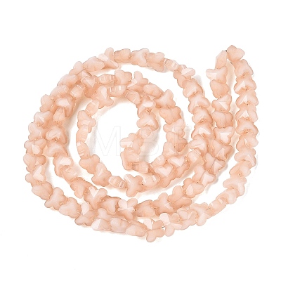 Opaque Glass Beads Strands GLAA-N073-01B-1