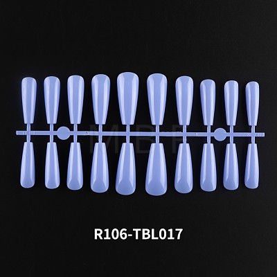 Solid Color Plastic Seamless Toe False Nail MRMJ-R106-TBL017-1