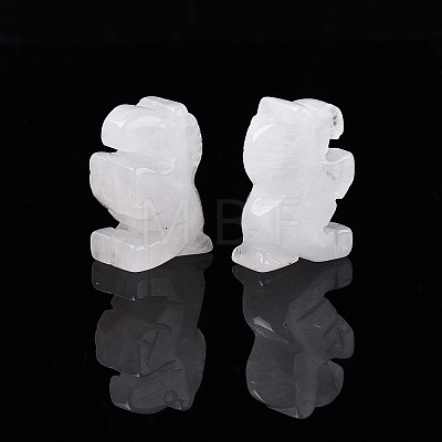 Natural Quartz Crystal Horse Figurine DJEW-N005-01B-1