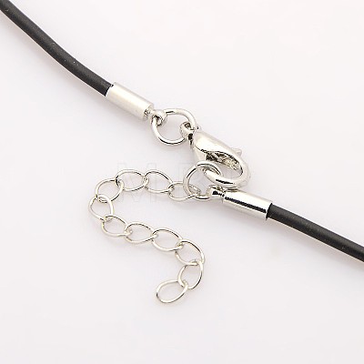 Rubber Necklace Cord X-NJEW-NFS074-1-1